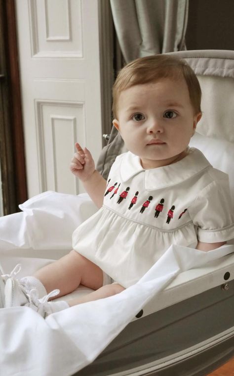 Rachel Riley soldier embroidered suit Rachel Riley, Gathered Bodice, First Baby, Childrens Fashion, Baby Love, Baby Dress, Piping, Baby Fashion, Boy Outfits