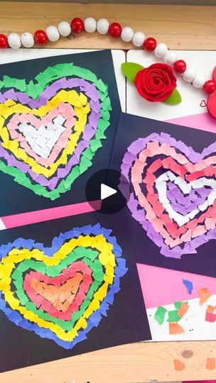 372K views · 13K reactions | Ripped Paper Hearts💜 follow @abcdeelearning for more kids ideas! Comment HEART to get a message with free heart templates and all my Valentine’s Day crafts ❤️ | Deena Keller | Jennifer Paige · Crush Crush Paper Craft, Preschool Valentine Ideas, Jennifer Paige, Preschool Valentine, Wool Crafts Diy, Storytime Crafts, Tears Art, Ripped Paper, February Crafts