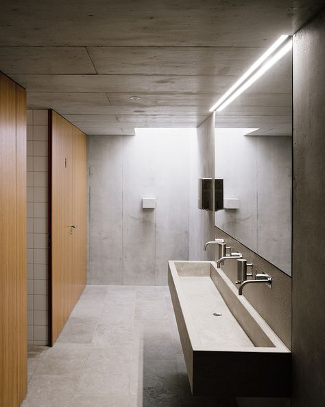 Office Bathroom Design, Commercial Bathroom Ideas, Public Restroom Design, Commercial Bathroom Designs, Commercial Toilet, Restroom Design, Public Bathrooms, Mall Design, Washroom Design