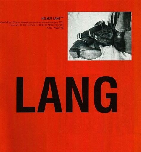 Helmut Lang Campaign, Helmut Lang Archive, Helmut Lang Jeans, Robert Mapplethorpe, Anti Fashion, Cool Stuff, Helmut Lang, Graphic Design Posters, Editorial Design