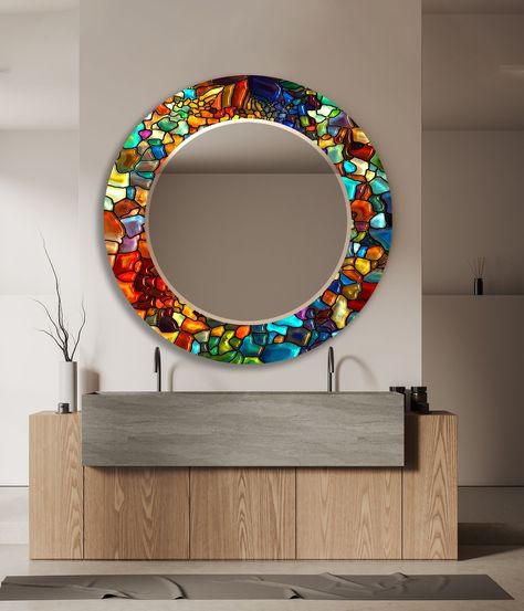 Glass mosaic tiles