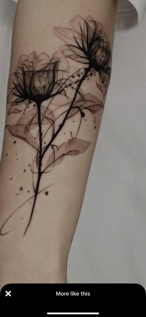 Black Flowers Tattoo, Watercolor Rose Tattoos, Forearm Tattoo Design, Muster Tattoos, Rose Tattoo Design, Black Ink Tattoos, Elegant Tattoos, Creative Tattoos, Rose Tattoos