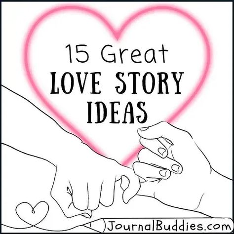 While these love story ideas were created with High School students in mind, the topics may be used by writers of a variety of ages to inspire ideas and stimulate their romantic writer side. #LoveStoryIdeas #LoveStoryWriting #JournalBuddies Love Story Writing Prompts, Story Ideas For Couples, Love Story Ideas, Ideas To Write About, High School Love Story, Innovative Teaching Ideas, Free Writing Prompts, Journal Prompts For Kids, Journal Topics