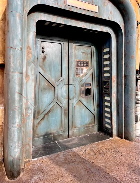 Spaceship Door Design, Starwars Set Design, Sci-fi Door, Star Wars Set Design, Star Wars Door, Scifi Door, Futuristic Door, Spaceship Door, Scifi Decor