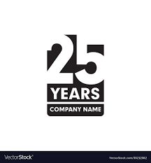 Year 25th anniversary emblem logo design Vector Image 15 Year Logo Design, 25th Year Logo, 15 Year Anniversary Logo Design, 25th Logo Design, 25 Anniversary Logo Design, 30th Anniversary Logo Design, 25 Years Anniversary Logo, 25th Anniversary Logo Design, 15 Anniversary Logo