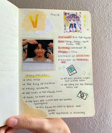 Bt21 Diary Ideas, Bts Notebook Ideas, Bts Scrapbook Ideas, Bts Diary Ideas, Bts Journal Ideas, Bts Diary, Bts Diy, Bts Journal, Ear Tattoo Ideas