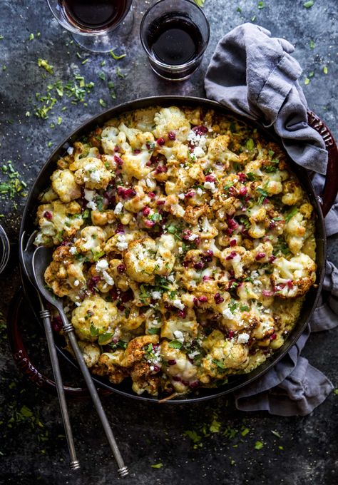 Zoodle Bake, Moroccan Cauliflower, Cauliflower Bake, Sweet Potato Hummus, Vegetarian Sides, Baked Cauliflower, Roasted Asparagus, French Onion, Roasted Cauliflower