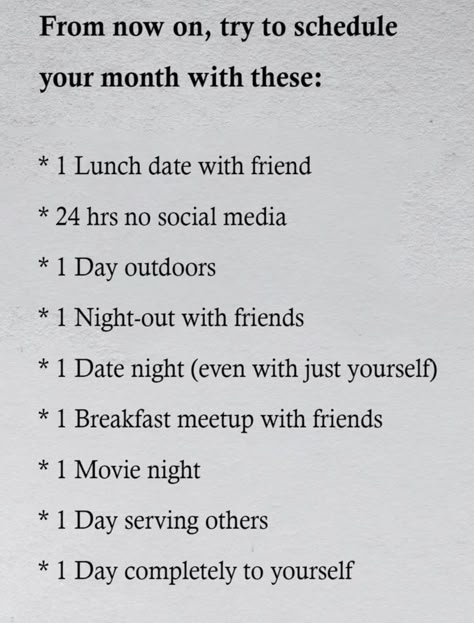 Try to schedule your month with these things to live better Days To Add To Your Calendar Every Month, What To Schedule Each Month, Schedule Your Month With These, 5 Days To Schedule Every Month, Days To Schedule Every Month, Things To Add To Your Calendar, Things To Do Once A Month, Things To Schedule Every Month, How To Plan Your Month