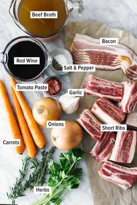 Short Rib Recipes Oven, Ribs Recipe Oven, Red Wine Braised Short Ribs, Wine Braised Short Ribs, Braised Short Ribs Recipe, Short Ribs Slow Cooker, Beef Ribs Recipe, Beef Short Rib Recipes, Slow Cooker Ribs