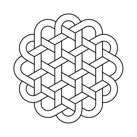 Celtic Designs Pattern Free Printable, Celtic Knot Drawing, Dot Painting Tools, Celtic Quilt, Geometric Pattern Art, Geometric Design Art, Graph Paper Art, Celtic Patterns, Celtic Knotwork