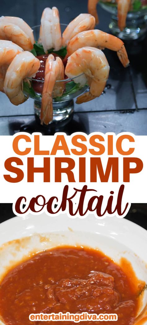 Classic Shrimp Cocktail With Homemade Seafood Sauce | Recipes Shrimp Cocktail Recipe Sauces, Shrimp Cocktails Recipes, Seafood Cocktail Sauce Recipe, Shrimp Mold Recipe, Best Shrimp Cocktail Recipe, Shrimp Mold, Shrimp Sauce Recipes, Shrimp Cocktail Recipe, Seafood Sauce Recipe