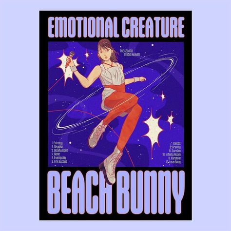 Beach Bunny Poster Band, Beach Bunny Poster Prints, Lili Trifilio, Beach Baddie, Bunny Poster, Music Taste, Instagram Beach, Tour Posters, Book Posters