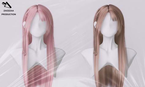 Zao Sims4, Sims 4 Side Ponytail Cc, Pink Hair Sims 4 Cc, Sims 4 Hime Cut Cc, Zao Hair Sims 4, Sims 4 Gyaru Cc Clothes, Sims 4 Pink Hair, Cutecore Sims 4 Cc, Ts4 Alpha Hair