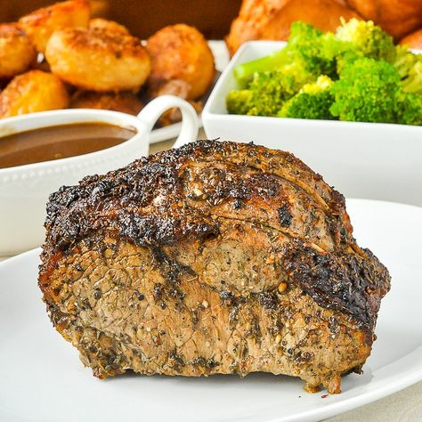 Worcestershire Butter Roast Beef. A beautiful roast of beef seasoned with Worcestershire sauce, garlic and thyme butter which gets marinated overnight for maximum flavour!#sundaydinner #roastbeef #howtocookroastbeef Butter Roast Beef, Chicken Shawarma Recipe, Shawarma Recipe, Rock Recipes, Roast Beef Recipes, Ginger Recipes, Braised Beef, Prime Rib, Meal Suggestions