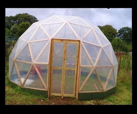 DIY Smart Geodesic Dome Greenhouse W/ SMART CAPABILITIES Geodesic Dome Plans, Geodesic Dome Kit, Geodesic Dome Greenhouse, Dome Greenhouse, Building Raised Beds, Shed Of The Year, Dome Building, Dome Structure, Building A Door