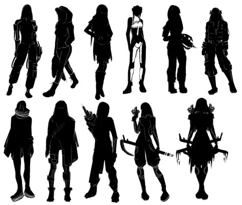 Silhouettes Character Design, Character Sillouhette Design, Thumbnail Character Design, Character Sillouhette, Cyberpunk Silhouette, Character Silhouette Design, Character Design Silhouette, Shadow Character Design, Demon Shadow