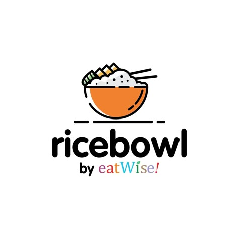 Logo Rice Bowl Design, Logo Design Makanan, Restaurant Logo Ideas, Food Restaurant Logo, Desain Merek, Bowl Logo, Logo Online Shop, Food Logo Design Inspiration, Lab Logo