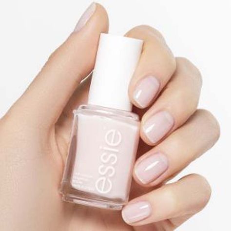 Essie Madamemoiselle, Essie Milky Nails, Essie Lady Like, Essie Mademoiselle Nail Polish, Essie Pink Nail Polish Shades, Essie Minimalistic, Essie Marshmallow, Essie Mademoiselle, Nail Designs With Rhinestones