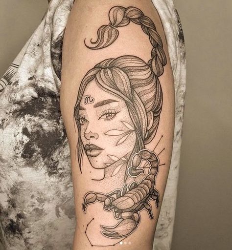 Scorpio Tattoo Design, Scorpion Tattoo Ideas, Ruling Planets, Scorpion Tattoos, Scorpio Zodiac Tattoos, Scorpio Art, Scorpio Tattoo, Beautiful Flower Tattoos, Goddess Tattoo