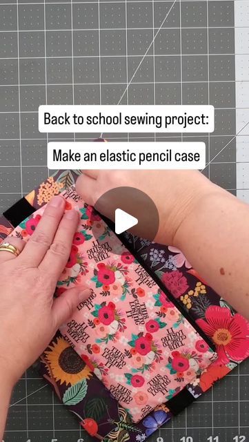 Muriel Corbierre on Instagram: "This pencil case  is tailored to your own notebook by measuring the length of the elastic you need. The finished pencil case length is about 8.25" (21cm). You can make is shorter by a couple of inches (5cm) if you need; it will then fit smaller pens but not pencils.
Fabrics are quilting cotton, the exterior is interfaced with fusible fleece. Dimensions: 4.5" wide by 9" tall (11.4cm by 22.9cm). I used a #3 ykk nylon zipper, the prepared length should be 8" (20.3cm) so get a zipper that is 9" (23cm) minimum. 
I used 1" wide elastic. Seam allowance is 1/4" (6mm). When measuring the elastic, make sure it's taunt but not stretched. Make sure you sew over the elastic a few times.
If you enjoyed this tutorial, like and save for later!
.
#backtoschool
#backtoschools Notebook Pencil Case, Elastic Pencil Case Tutorial, Homemade Pencil Pouch, Elastic Pen Holder Diy, Pen Case Diy, Pencil Case Crafts, Pencil Pouch Diy, Pen Holder Diy, Pencil Case Tutorial