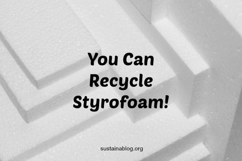 Styrofoam recycling doesn't fit the economics of most curbside programs, but you can recycle polystyrene foam - it just takes a little more effort. #recycling #styrofoam #polystyrene Styrofoam Cooler Upcycle, Upcycle Styrofoam, Recycle Styrofoam, Styrofoam Recycling, Polystyrene Craft, Polystyrene Insulation, Styrofoam Crafts, Cooler Ideas, Foam Art