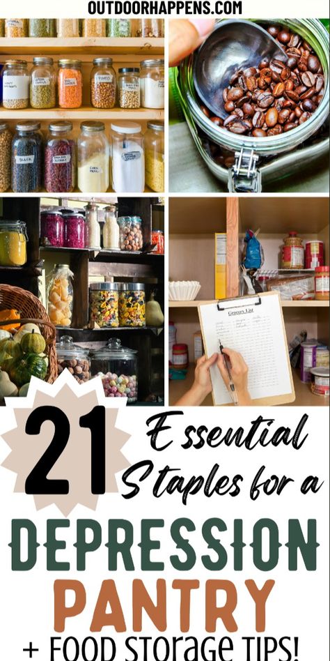 Stock up your pantry with essentials for any emergency. Our article lists 21 must-have food staples for your pantry stock up list. Learn how to prepare your pantry for emergencies with practical tips for long-term storage. Discover the best food staples for emergency preparedness and how to build a robust pantry stockpile. From beans and rice to canned goods and more, ensure you're ready for any situation with our comprehensive pantry prepping guide. Check out the full article for detailed information and tips. Pantry Stock Up List, Pantry Essentials List, Pantry Stockpile, Pantry Staples List, Storing Food Long Term, Pantry Basics, Pantry Stock, Pantry List, Preppers Pantry