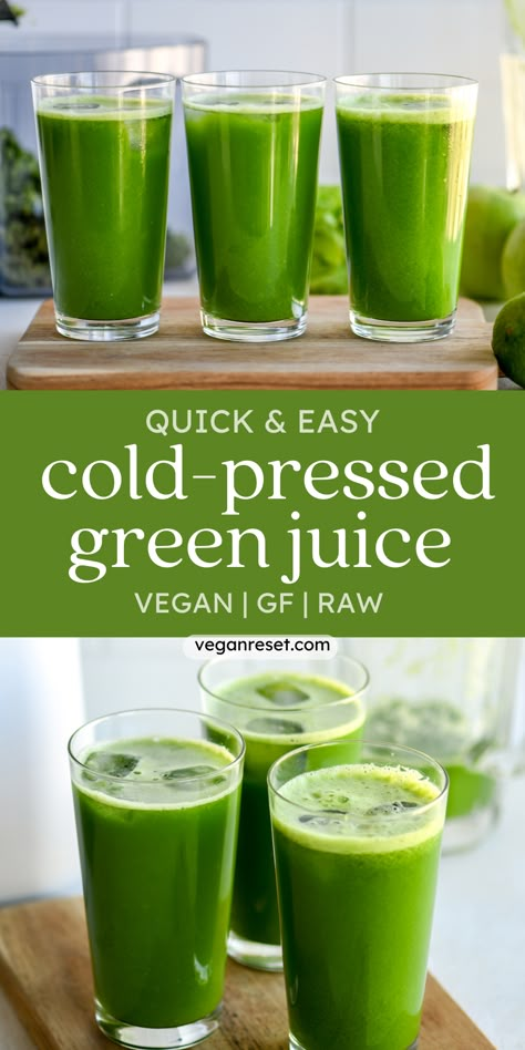 Boost your immune system with this easy green juice recipe that is ready in just a few minutes, super healthy, and an excellent way to add more greens to your life. #JuiceDrinks #JuiceDiet #JuicesAndSmoothies #Juice #Juicing #JuiceRecipes #JuicingRecipes 🌿💚