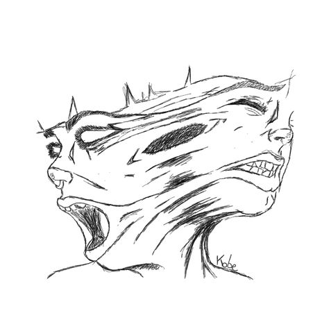 Motion Blur Drawing, Sketch Digital, Two Faced, Junji Ito, Motion Blur, Drawing Stuff, Spooky Vibes, Sgraffito, Hair Skin