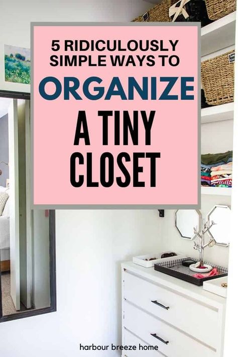 Double your storage in half the space with these easy small closet organization ideas. Make your small closet fully functional with these brilliant life hacks that are crazy simple, crazy smart, and budget friendly, too! DIY ideas for storage solutions that are both practical and pretty. Increase Closet Space, Small Room Closet Ideas Diy Space Saving, Closet Dresser Ideas Small Spaces, Closet Organization Ikea Hacks, Awkward Closet Solutions, Mini Closet Ideas Small Spaces, Closet Storage Ideas For Small Spaces, Tiny Closet Ideas, Small Bedroom Closet Organization