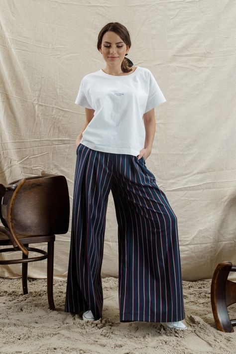 Custom women dress pants, wide leg palazzo pants women Women Dress Pants, Pleated Palazzo Pants, Striped Palazzo Pants, Striped Wide Leg Trousers, Womens Palazzo Pants, Basic Pants, Elegant Pant, Casual Dress Pants, Wide Leg Palazzo Pants