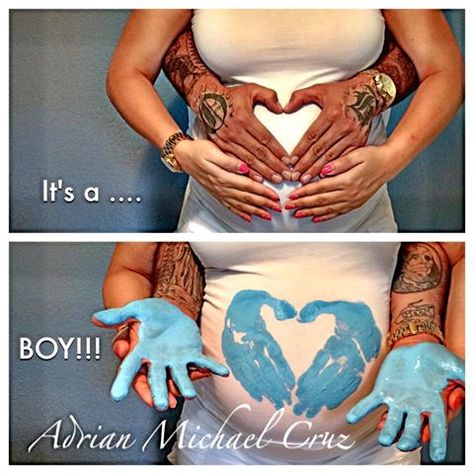 Paint Handprint Gender Reveal, Gender Reveal Tattoo Ideas, Gender Reveal Ideas Paint, Gender Reveal Paint Ideas, Gender Reveal With Paint, Paint Gender Reveal Ideas, Paint Gender Reveal, Gender Reveal Paint, Painting Photoshoot