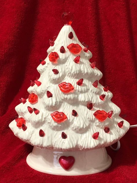 Excited to share this item from my #etsy shop: Ceramic Milk Glass Glazed Mantle Valentines Tree with bulbs and light pack Valentines Tree, Ceramic Trees, Glazed Ceramics, Valentine's Decor, Ceramic Tree, Valentine Tree, Gift Tree, Valentines Decorations, Valentine Decor