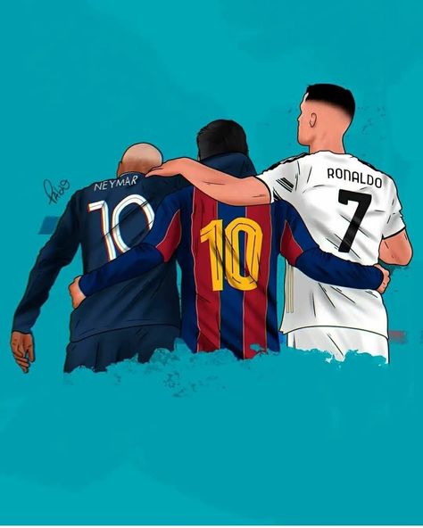 Cristiano messi on Instagram: “This Trio ❤🐐 . Dm for CREDITS” Champions League Poster, Messi Ronaldo Neymar, Messi Y Cristiano, Cristiano Messi, Football Paintings, Cool Football Boots, Ronaldo Neymar, Soccer Drawing, Neymar Messi