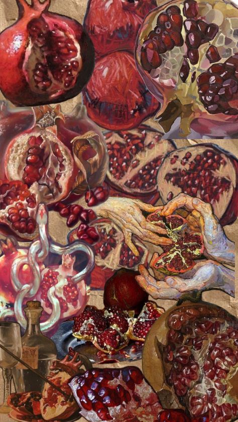 Pomegranate Art, I'm Crazy, Wow Art, Funky Art, Pretty Art, Cool Wallpaper, Pretty Wallpapers, So Pretty, Aesthetic Art