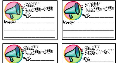 Staff Shout Outs! – Saved you a Spot Free downloadable slips! Staff Shout Out Board Good Ideas, Employee Shout Out Ideas, Employee Shout Out Board, Teacher Shout Out Board, Staff Shout Out Bulletin Board, Shout Out Board Employee, Staff Shout Out Board, Staff Shout Outs, Employee Recognition Board