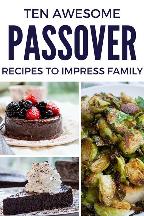 10 Passover Recipes to Impress Your Extended Family! Passover Recipes Dinner, Passover Menu, Feast Of Unleavened Bread, Passover Dinner, Seder Meal, Jewish Holiday Recipes, Passover Desserts, Dinner Then Dessert, Passover Seder