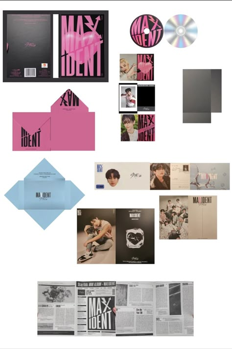 Stray Kids Album Template, Kpop Mini Album Template, Skz Papercraft, Mini Album Template, Diy Paper Doll, Kpop Items, Diy Mini Album, Album Kpop, Doll Template