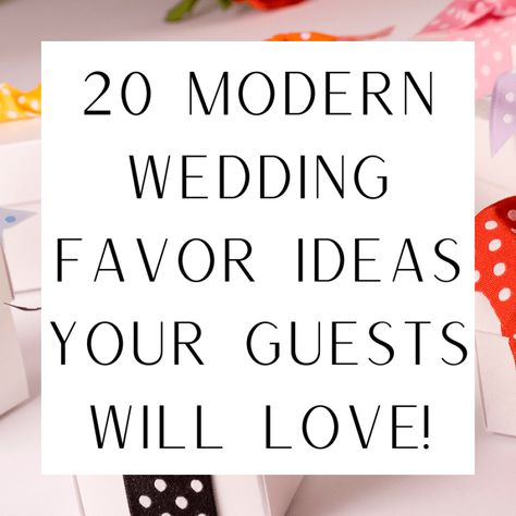 20 Modern Wedding Favor Ideas Your Guests Will Love! – KorraShay.com Wedding Favor Pens, Wedding Sponsors Gift Ideas, Wedding Favors For Principal Sponsors, Bug Spray Wedding, Wedding Reception Dance Floor, Modern Wedding Favors, White Wedding Favors, Personalized Playing Cards, Creative Wedding Favors