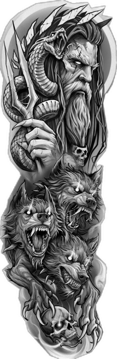 Hades And Cerberus, Hades Tattoo, Greek God Tattoo, Full Leg Tattoos, Demon Tattoo, Greek Mythology Tattoos, God Tattoos, Getting A Tattoo, Mythology Tattoos