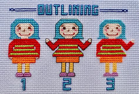 Using backstitch for outlining and adding detail in cross stitch – Nicky Brunger Crafts Cross Stitch Software, Cross Stitch Projects, Cross Stitch Pattern Maker, Primitive Stitchery, Adding Details, Cross Stitch Fonts, Cross Stitch House, Colorful World, Beautiful Cross Stitch