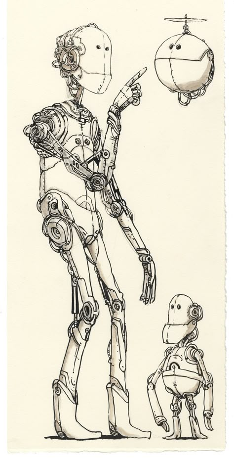 Unruly robot | Mattias Adolfsson | Flickr Mattias Adolfsson, Robot Design Sketch, Robot Sketch, Robot Illustration, Arte Robot, Robot Concept, 캐릭터 드로잉, Robots Concept, Science Fiction Art