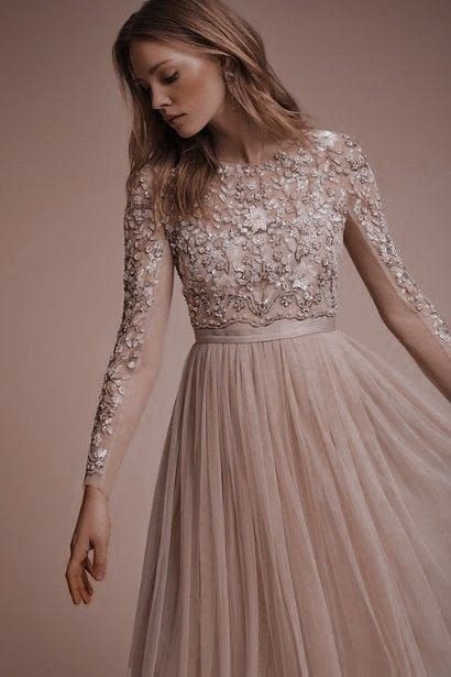 Bridal Separates, Fancy Dresses Long, Engagement Dresses, Lace Top Long Sleeve, فستان سهرة, Long Sleeve Wedding, Wedding Dress Sleeves, Long Wedding Dresses, Party Wear Dresses