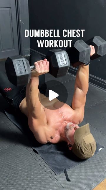 Justin | HOME WORKOUTS on Instagram: "DUMBBELL CHEST WORKOUT 💪🏼 Access to limited equipment, short of time, and only have a couple of dumbbells, then try this quick but effective dumbbell only chest workout at home or gym. 

1️⃣ Alternating dumbbell press 4x10-12 (weight used 22.5kgs)
2️⃣ Alternating dumbbell flys 4x8-10 (weight used 22.5kgs)
3️⃣ Dumbbell squeeze press 4x10 (weight used 22.5kgs)
4️⃣ Low to high flys 3x10-12 (weight used 12.5kgs)

90sec rest between sets, 2mins rest between exercises. Let's go, no excuses! 🔥

#weighttraining #workoutmotivation #athomeworkouts #homefitness #gymlife #dumbbells #instagram #trendingreels" Chest Workout Dumbell, Chest Exercises With Dumbbells, Dumbbell Chest Workout, Chest Workout At Home, Chest Workout Routine, Dumbbell Press, Chest Workouts, No Excuses, Home Workouts