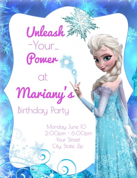 Tags Frozen, Elsa Birthday Invitations, Frozen 3rd Birthday, Frozen Birthday Party Invites, Elsa Birthday Party, Frozen Bday Party, Frozen Frozen, Frozen Invitations, Frozen Birthday Invitations