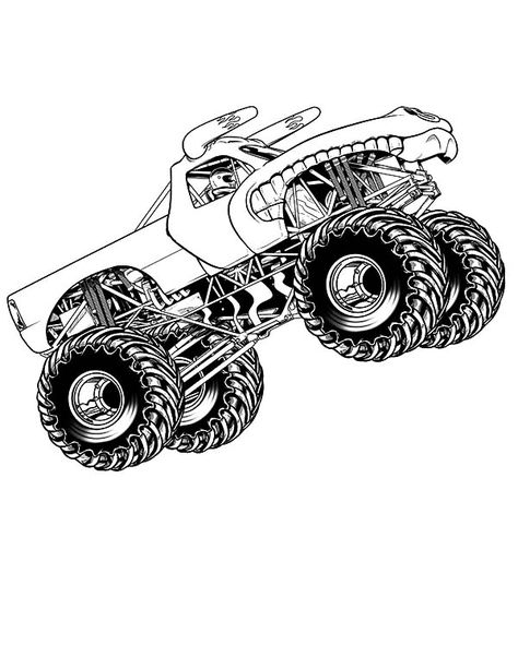 Monster Jam Bigfoot Jumper Coloring Pages : Color Luna Draw Monster Truck, Monster Jam Coloring Pages, Boat Coloring Page, Car Coloring Pages, Monster Truck Coloring Pages, Rabbit Colors, Fall Preschool Activities, Monster Truck Party, Kid Coloring Page