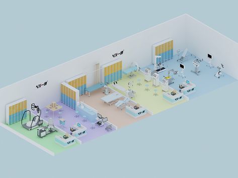 Projects of Rehab Robot Center and Physical Therapy Center - Yeecon Rehabilitation Center Architecture, Hospital Floor Plan, Therapy Center, Rehabilitation Exercises, Healthcare Architecture, Cabinet Medical, Rehab Center, Rehabilitation Center, Senior Project