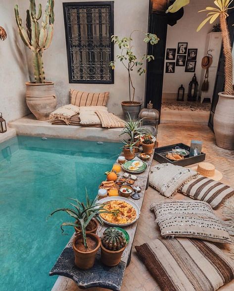 Tara Milk Tea, Smart Tiles, Indoor Swimming, Boho Interior, Boho Home, Pool Designs, Home Look, My Dream Home, Future House