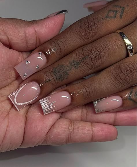 Graduation Nails Acrylic Square, Graduation Nails Acrylic Almond, Black Graduation Nails, Graduation Nails Square, Almond Graduation Nails, Graduation Nails Black, Graduation Nails Almond, Vacation Nails Black Women, Coffin Graduation Nails