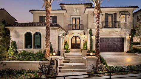 Porter Ranch CA New Homes for Sale | Westcliffe at Porter Ranch - Palisades Collection Los Angeles House Floor Plan, Mansion Front View, Miami Homes, Modern Luxury Homes, Porter Ranch, Luxury Miami, Mediterranean Homes Exterior, Classic House Exterior, Classic House Design