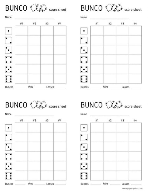 Bunko Score Sheets Free, Bunco Score Sheets Printable Free, How To Play Bunco, Bunco Rules, Bunco Ideas, Bunco Gifts, Bunco Score Sheets, Bunco Themes, Couples Games